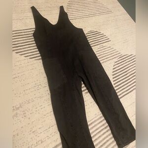 Free People High Roller Denim Jumpsuit